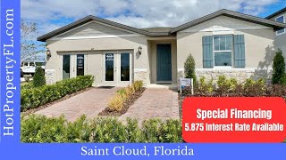 Explore Meritage Homes In Orlando  Saint Cloud Florida  The Meadow At Crossprairie Home Tour [upl. by Nomolos]