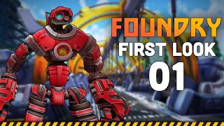 FOUNDRY  First Look at NEW Infinite World Factory Gameplay [upl. by Carnahan]