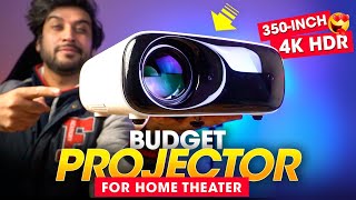 Best BUDGET PROJECTOR for Home Theater ⚡️ HUGE 350INCH amp 4K HDR Support  PixPaq PRIME Projector [upl. by Dympha]