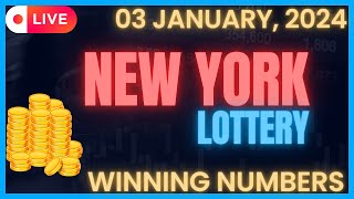 New York Midday Lottery Results For  03 Jan 2024  Numbers  Win 4  Take 5  NY Lotto  Powerball [upl. by Xena]