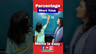 Easy Maths Trick 🔥 Percentage Trick Maths is Easy Short Tricks vedicmaths shorts ytshort fun [upl. by Ivgnout]