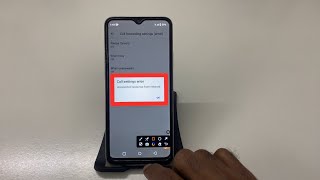 How to Fix Call settings error Unexpected response from network problem solve in Realme C51 [upl. by Cybil]