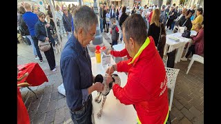 A ORISTANO IN PIAZZA UOMINI E CANI PER IL BENESSERE ANIMALE E CONTRO IL RANDAGISMO [upl. by Merrilee]