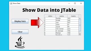 How to Get Data from Database to JTable in Java  Display MySQL Data into JTable [upl. by Analaf890]