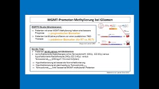 MGMTPromotorMethylierung bei Gliomen  Strahlentherapie Prof Hilke Vorwerk [upl. by Lapointe]