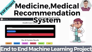 Medicine Recommendation System  Personalized Medical Recommendation System with Machine Learning [upl. by Mail606]