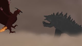 Godzilla 2014 vs rodan 2019 death battle [upl. by Cthrine]