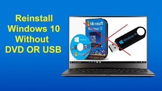 Reinstall Windows 10 Without DVD OR USB  Howtosolveit [upl. by Latoye]