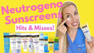 The Truth About Neutrogena Sunscreen Hits and Misses  NOT SPONSORED  Dermatologist Reviews [upl. by Rtoip]