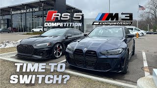 Audi RS5 Competition Owner Test Drives A BMW M3 Competition [upl. by Ruffi197]