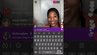 Tiahra Nelson talent show on ig live moments [upl. by Adiazteb]