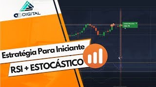 IQ Option  Estratégia Para Iniciantes RSI  ESTOCÁSTICO [upl. by Misaq]