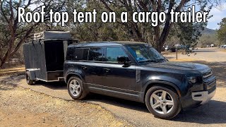 Installing a roof rack and converting a cargo trailer to a roof top tent camper [upl. by Reisfield984]