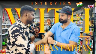 Interview 🎤with Cricketer Irfan Pathan🏏 in London🇬🇧  VizageatsinUK  UK Telugu vlogs  UK student [upl. by Sugar308]