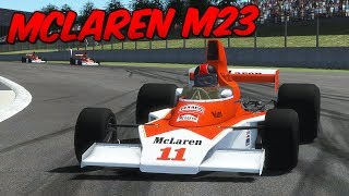 rFactor 2  McLaren M23 Race at Classic Silverstone [upl. by Mor]