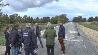 HerzbergE Deichsanierung an der Schwarzen Elster fast abgeschlossen [upl. by Arednaxela289]