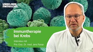 Immuntherapie bei Krebs Dr Jens Panse klärt auf [upl. by Gorrian]