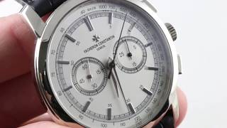 Vacheron Constantin Patrimony Traditionnelle Chronograph 47192000g9504 Luxury Watch Reviews [upl. by Hy641]