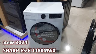 Review Lengkap Mesin Cuci Sharp ESFL1480MWX  Fitur dan Cara Penggunaan [upl. by Launce]