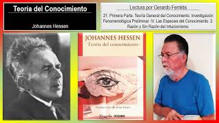 Teoría del Conocimiento 21 Primera Parte IV 2 Razón y Sin Razón del Intuicionismo [upl. by Gerson]