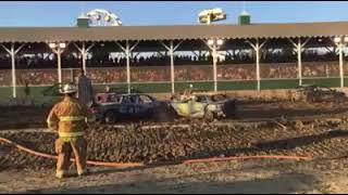 2017 demolition derby lake county fair Round 2 [upl. by Rieger]