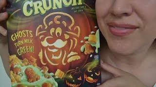 SassEsnacks ASMR Halloween Crunch Cereal  Eating Sounds [upl. by Giarg]