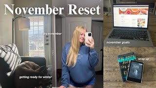 NOVEMBER MONTHLY RESET ☕ preparing for the holidays monthly goals amp Oct reading wrap up [upl. by Shanna]