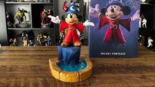 156 Unboxing e Review Mickey Fantasia 110 By Iron Studios  Coleção Disney 100 anos [upl. by Anazus214]