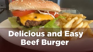 Beef burgers recipe Beef Burger at home [upl. by Gleason]