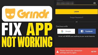 How To Fix Grindr App Not Working 2024 [upl. by Cirdes]