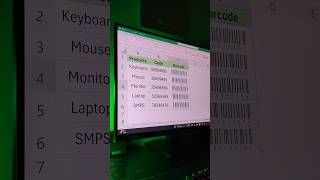 Excel Barcode Generate in just 5 Seconds excel exceltips pc viral reels shorts [upl. by Ahsirat]