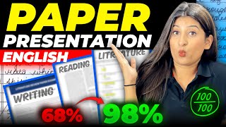 Paper presentation Techniques I use to score 100 in ENGLISH board Exam🔥 Not so common TIPS😎 [upl. by Nilyaj629]