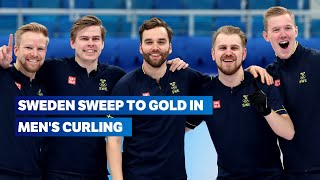 🥌 Curling Beijing 2022  Mens gold medal game highlights [upl. by Kory]