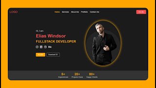 HTML amp CSS Only Create a Stunning Personal Portfolio [upl. by Houston]