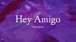 Hey Amigo Song Lyrics  Harris Jayaraj Lyrical Video [upl. by Nwahc471]