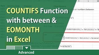 COUNTIFS function in Excel with dates by Chris Menard [upl. by Vyse]