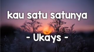 kau satu satunya  Ukays lirik kausatusatunya ukays amirukays jiwangrock90an rockmalaysia [upl. by Relyhcs818]