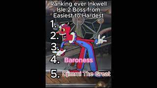 Ranking Every Inkwell Isle 2 Boss In Cuphead from Easiest to Hardest shorts cuphead [upl. by Nirej]