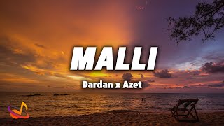 DARDAN x AZET  MALLI Lyrics [upl. by Anaehs]