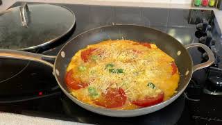 Tomato and Egg Recipe  Jalapeño Parmesan Le Gruyere Goat Cheese [upl. by Giffie]