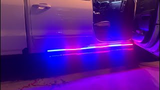 XRIDONSEN 2PCS 70 inch LED Police Lights Strip Emergency Strobe Running Board Lights for Trucks SUV [upl. by Frankie]