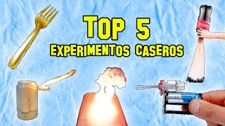 🤓🧪5 Experimentos para hacer en casa🏡 [upl. by Resarf]