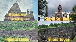 Travel In Nashik🛺  Shirdi Shri Grishneshwar Jyotirlinga Temple Ajanta amp Ellora Caves [upl. by Satterlee]