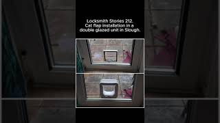 Locksmith Stories 212  Cat flap in double glazing unit Slough EPRLocksmith eprlocksmith catflap [upl. by Daphne201]