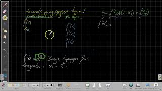tangentligningsopgave type I [upl. by Siari]