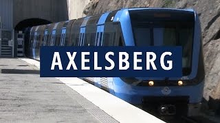 Axelsbergs station röd linje Stockholms tunnelbana 2016 [upl. by Vanderhoek]