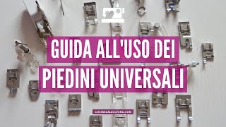 Guida alluso dei piedini universali della macchina per cucire  il mio libro [upl. by Anirda]