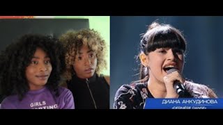 SISTERS REACT TO Diana Ankudinova singing quotDernière dansequot Диана Анкудинова [upl. by Jasmine263]