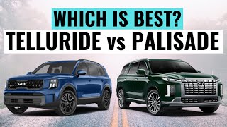 2023 Kia Telluride VS 2023 Hyundai Palisade  Best 3Row SUVs [upl. by Haldes]