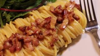 스파게티 카르보나라 🇫🇷SPAGHETTIS À LA CARBONARASPAGHETTIS AT CARBONARALEEPHA [upl. by Oijile148]